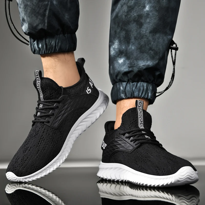 

Spring Solid Color Deodorant Tide Shoes For Men Sports And Leisure Mesh Lightweight Breathable Mesh Sneakers Size 39-48