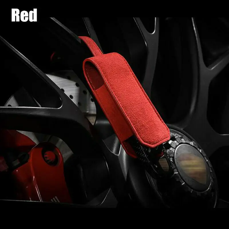 Red Ключ кошелек для Porsche из натуральной кожи Автомобильный ключ держатель Чехол подходит для Panameras автомобильный пульт дистанционного ключа защитный чехол сумка - Название цвета: Red
