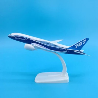 20 см 1:300 масштаб Airbus Boeing Airlines самолеты самолет сплав модель игрушки коллективные детские игрушки F коллекции - Цвет: Boeing B787-8