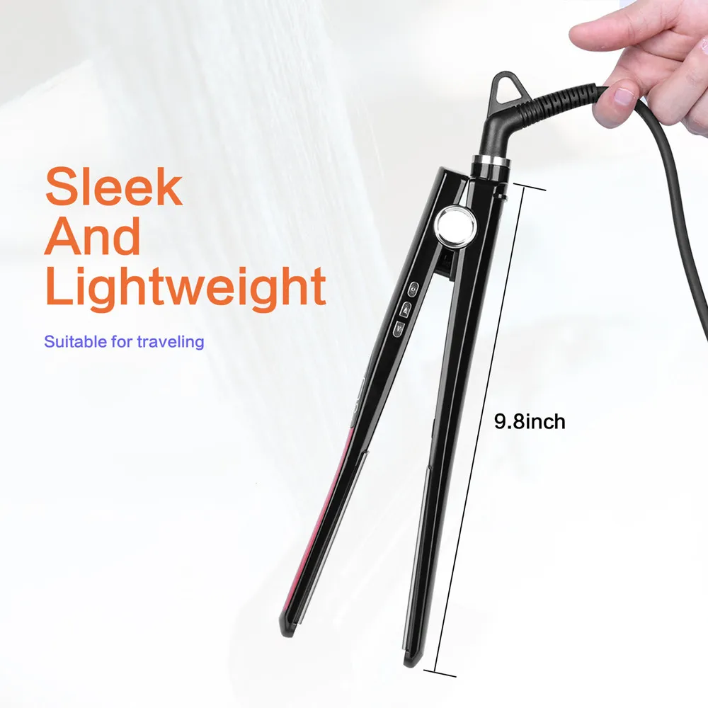 Выпрямитель для волос с ЖК-дисплеем профессиональный утюжок керамической