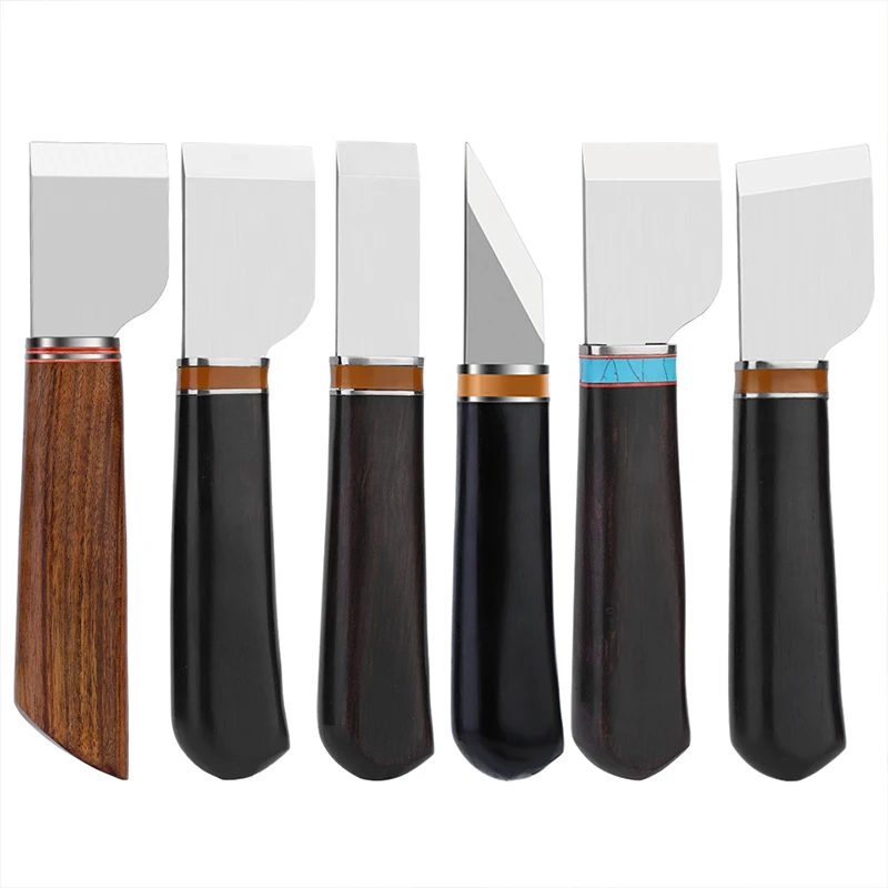 LMDZ profesional cuchilla para cortar cuero hicieran trampas de biselado herramienta con mango de