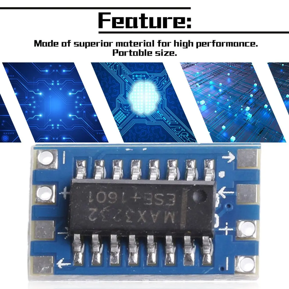 5Pcs RS232 To TTL MAX3232 Converter Adaptor Module Serial Port Mini Board New High Performance Portable Size |