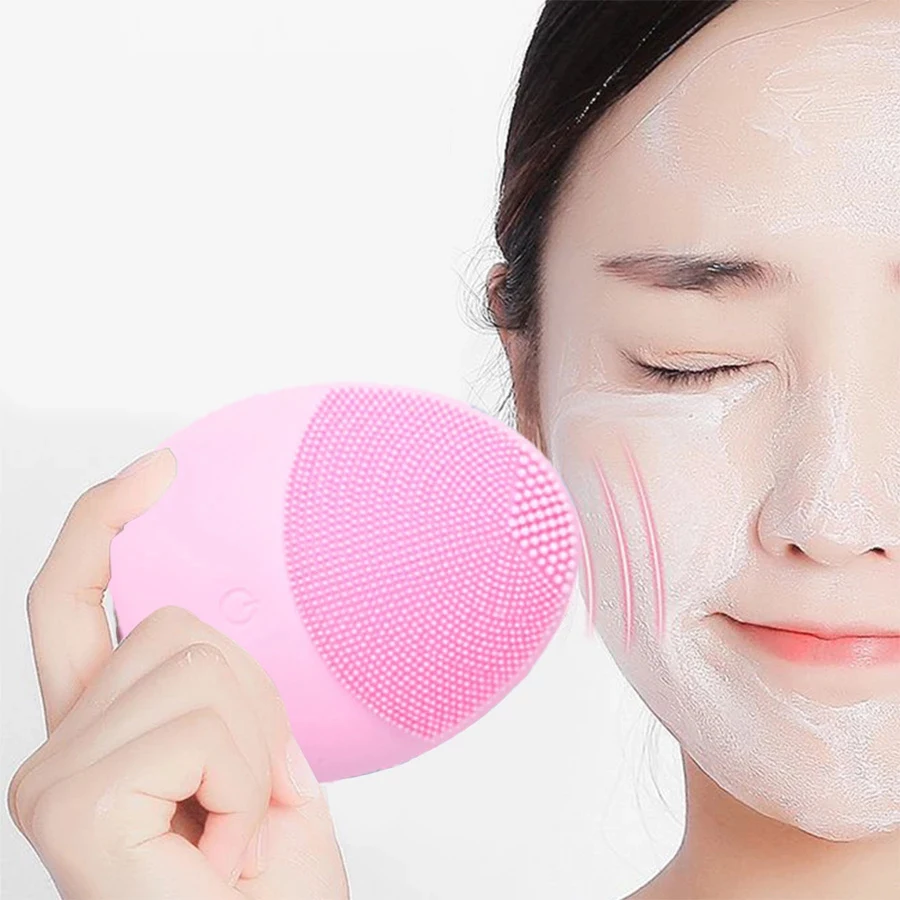 

LAIKOU Silicone Face Cleansing Brush Electric Face Cleanser Electric Facial Cleanser Cleansing Skin Deep Washing Massage Brush