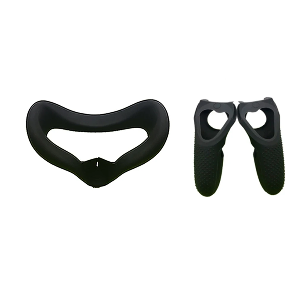 Black Kit Светильник против утечки Маска Для Глаз Крышка для Oculus Quest VR гарнитура очки анти-пот унисекс светильник блокирующий Мягкий силиконовый чехол для глаз - Цвет: Black Kit