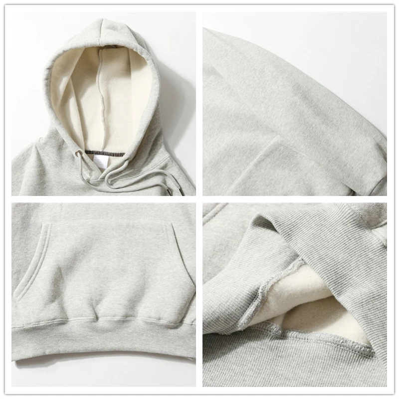 

JDDTON Men's Fleece Hoodies Solid Color Man Fashion Brand Casual Hooded Men's Sweatshirts Hip Hop Streetwear Male Clothing JE357