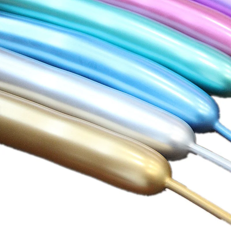 

10pcs long balloons Variety Metallic Shaped Balloons Magic Balloons Children's Birthday Party Decoration Magic Balloons