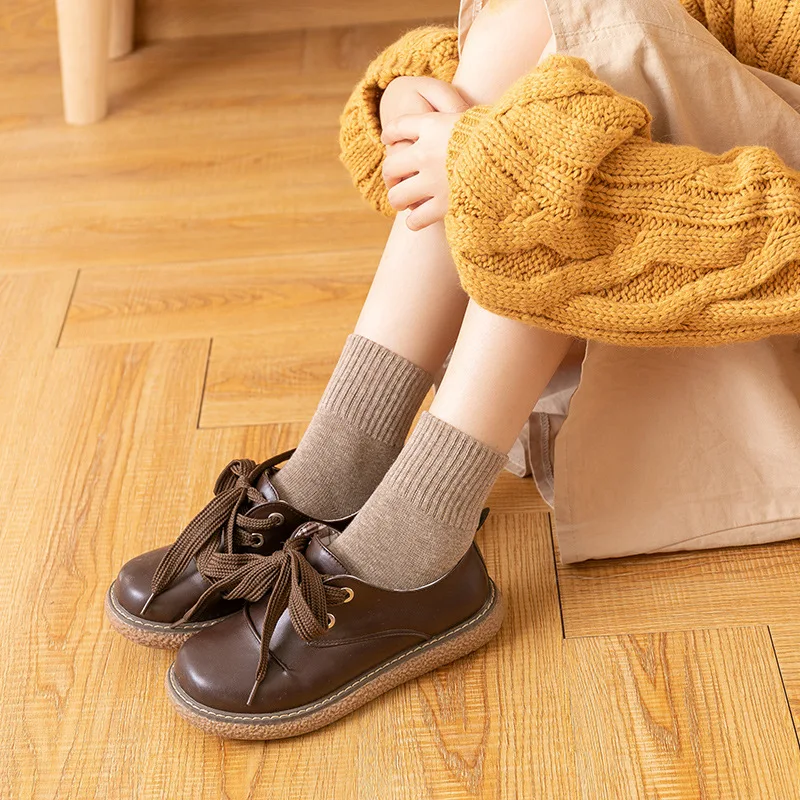 HOT 10pieces autumn winter warm women cotton socks colorful Special comfortable Knitted Girls Casual Socks women