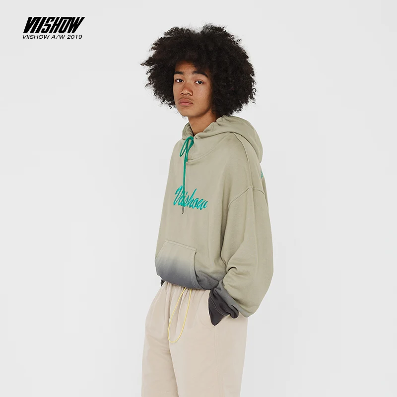 VIISHOW модный бренд 2019 осенние мужские толстовки с вышитыми буквами повседневные