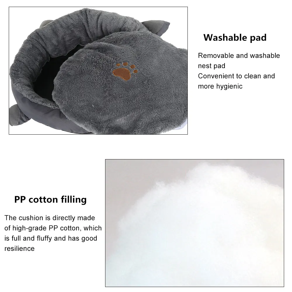 Soft Cat Bed for Cats Cotton Cute Beds House Kitten Pet Product Sofa Basket Accessories | Дом и сад