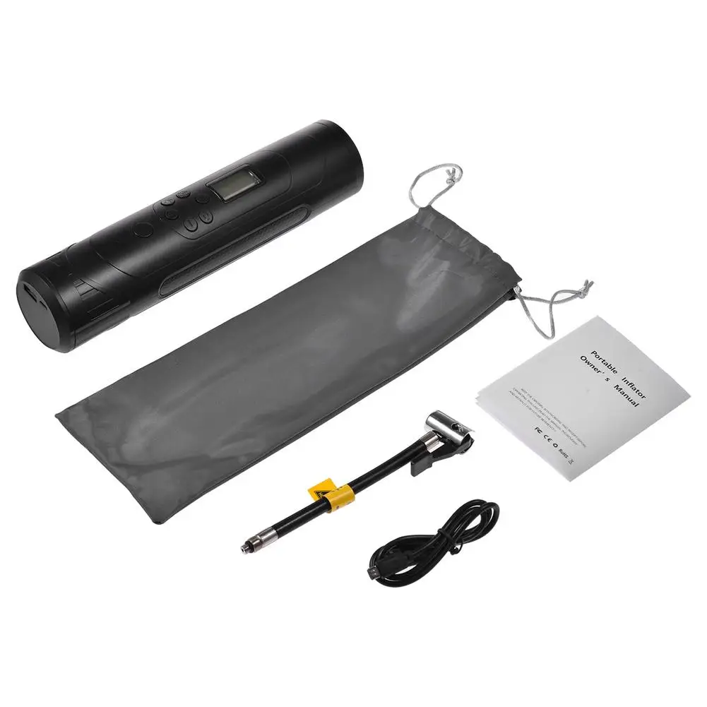 

5pcs/set 3in1 Bicycle Electric Pump Tire Inflator Basketball Lifebuoys Fast Inflation Electric Car Tyre Air Pump As Power Bank
