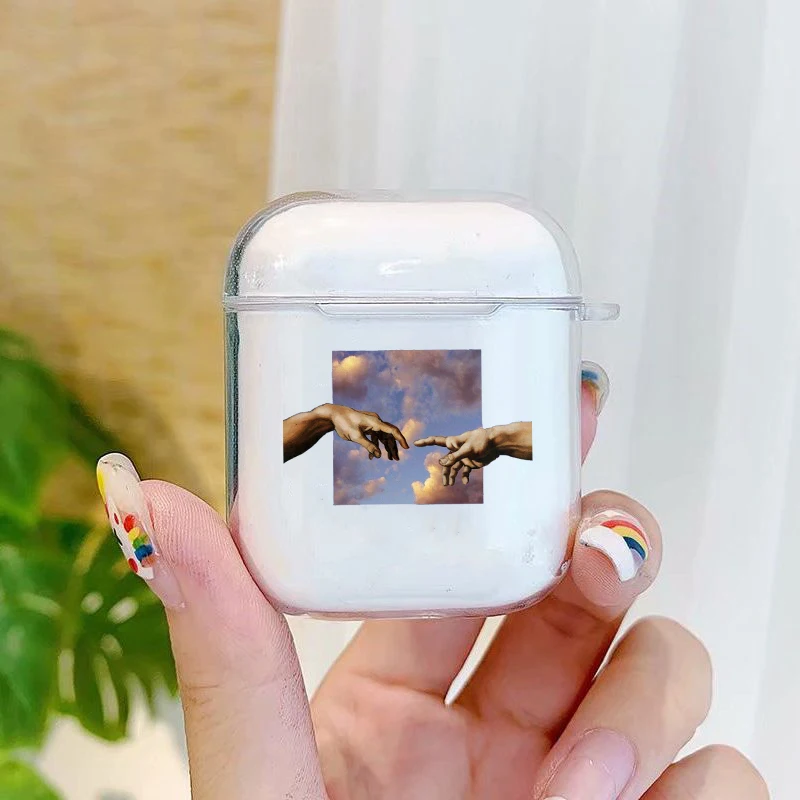 

David Van Gogh Mona Lisa Eyes Art Abstract lines Protective Bluetooth Wireless Earphone Silicone Cases For Apple AirPods Pro 2 1