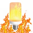 Светодиодные лампы с эффектом огня E27 E14, 9 Вт, 15 Вт, 220 В переменного тока, 110 В