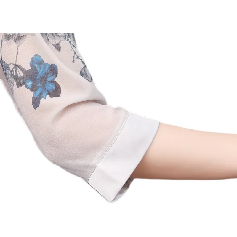 

Korean Fashion Silk Women Shirts Office Lady Shirts Satin Mesh Short Sleeve Womens Tops and Blouses Loose Blusas Largas