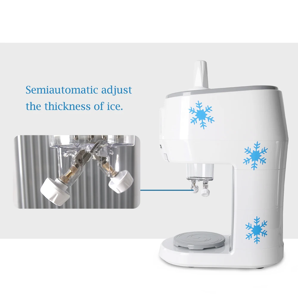 ITOP Commercial Snow Cone Machine Snowflakes Ice Shaving Crusher Electric Smoothies Snowflake Maker 70kgs/h 110V 220V | Бытовая техника