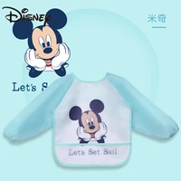 disney baby painting and eating bib childrens kitchen overalls baby garden waterproof and breathable anti dirty apron