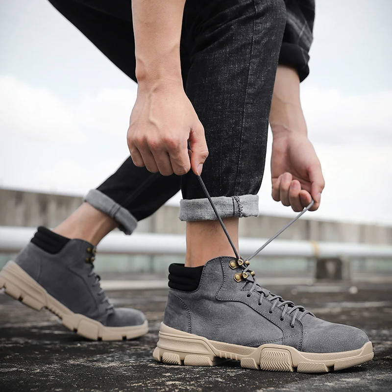 

Men Official Shoes Hightop Sneakers Comfortable Men's Shoes Men Zapatos Hombre Invierno Vintage Winter Boots For High Top