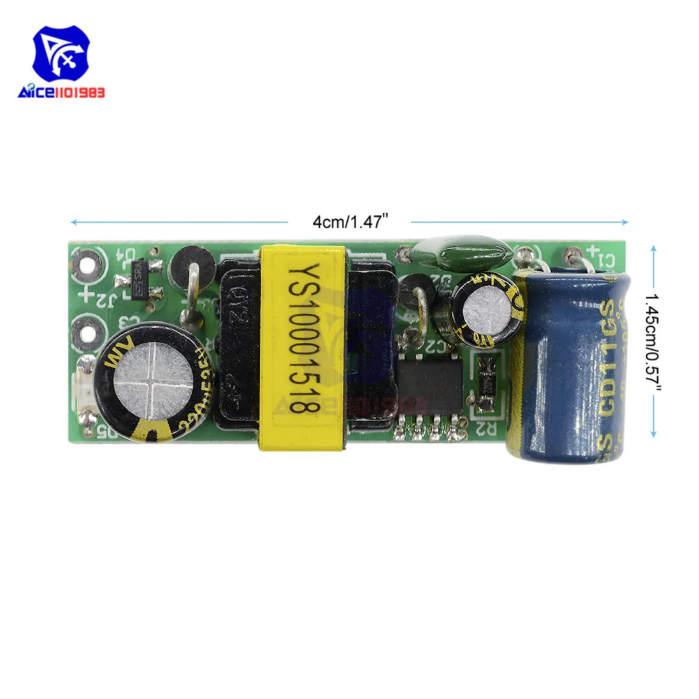 Diymore AC DC изолированный преобразователь напряжения 220 В в 24 мА понижающий модуль