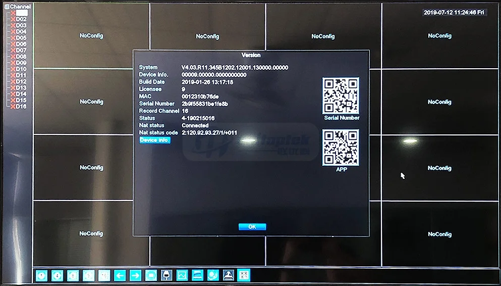16CH 5MP H.265 CCTV NVR, сетевой видеорегистратор видеонаблюдения, Onvif 4MP 5MP, ip-камера, выход, обнаружение движения, XMEye