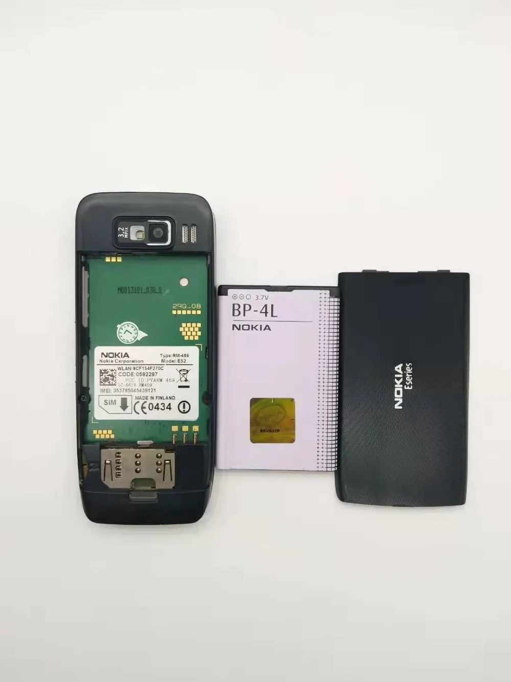 E52 разблокированный Nokia E52 GSM WCDMA сотовый телефон Wifi Bluetooth gps 3.2MP камера телефон Восстановленный