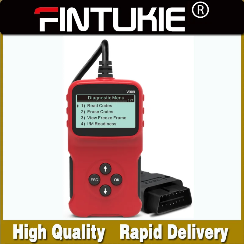 OBD V309 OBD2 Универсальный OBDII диагностический инструмент сканер считыватель кодов