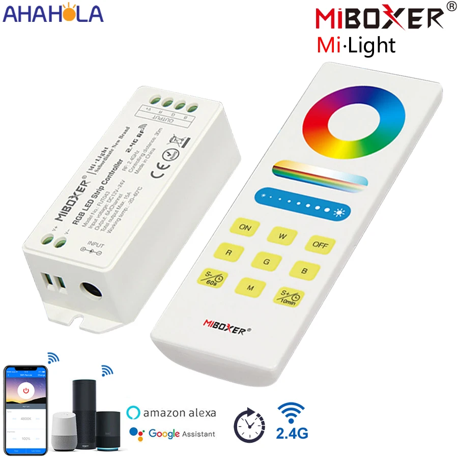 

2,4G светильник светодиодный Control ler Rgb Rgbw Rgbcct сенсорный пульт дистанционного управления светильник Led светильник s Control ler 12 В 24 В Miboxer Control ler Dimme