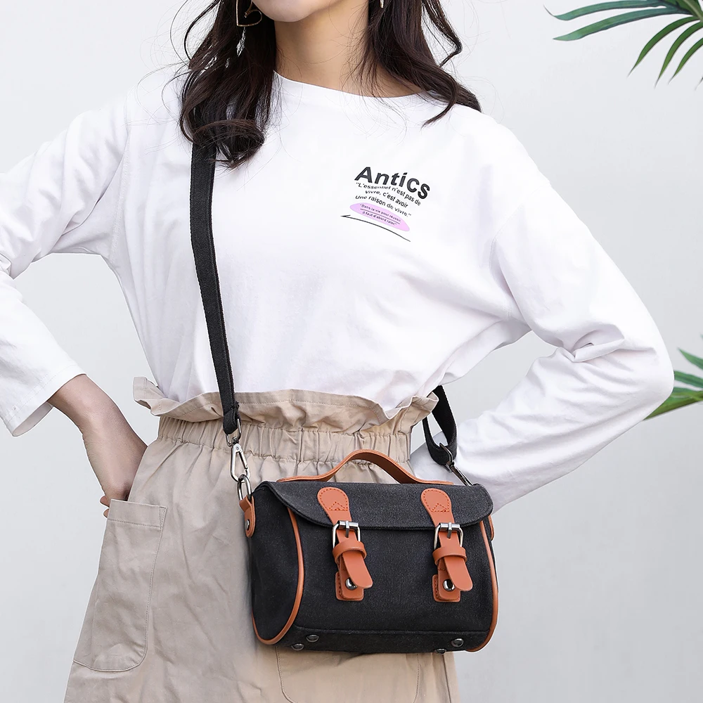 

High Quality Women Canvas Handbags Small Shoulder Bags Designer Ladies Satchels Messenger Bag Casual Crossbody Bags for Women