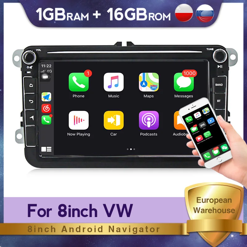 

Автомобильный мультимедийный плеер 2Din для VW/Volkswagen/Golf/Polo/Tiguan/Passat/b7/b6/leon/GPS
