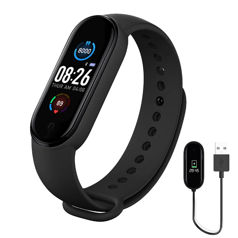 

Smart Band Men Women M5 Smart Watch Heart Rate Blood Pressure Sleep Monitor Pedometer Bluetooth Connection for IOS Android