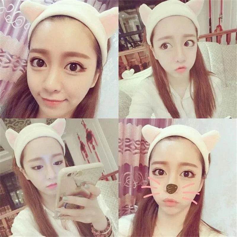 Повязка на голову для волос с ушками аксессуар милым котом|Аксессуары девочек| |