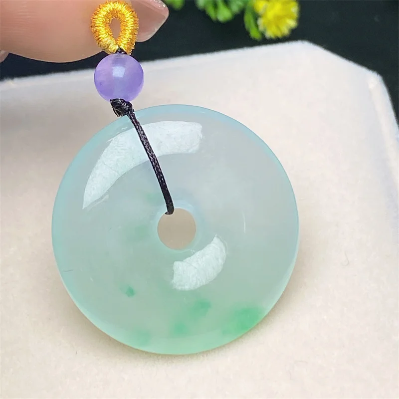 

Лидер продаж, ожерелье с пряжкой из натурального нефрита и льда с вырезами, модные ювелирные изделия, аксессуары для мужчин и женщин, подарк...