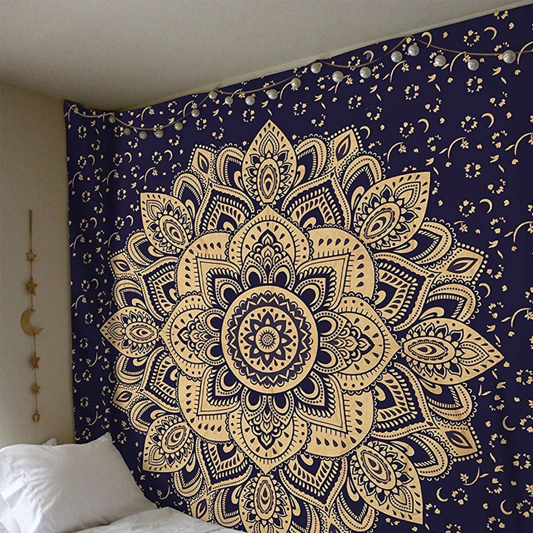 

1PCS Bohemia Mandala Floral Carpet Wall Hanging Tapestry For Wall DecorThrow Yoga Mat for Home Bedroom Decoration Home Decor Hot