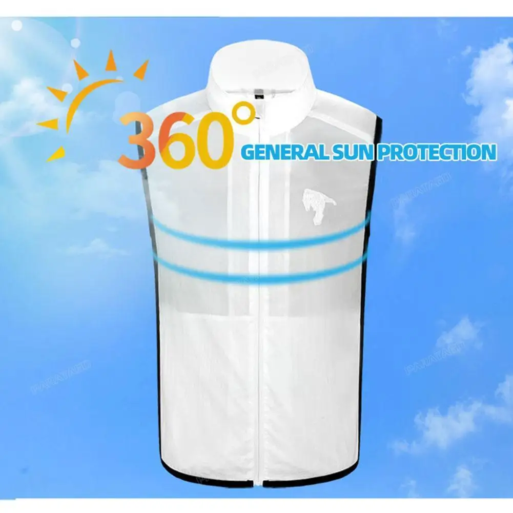 

Summer Fan Cooling Vest Men Women Air Conditioning Cool Coat Outdoor Sun Protection Jacket USB Waistcoat Summer Camping Clothes