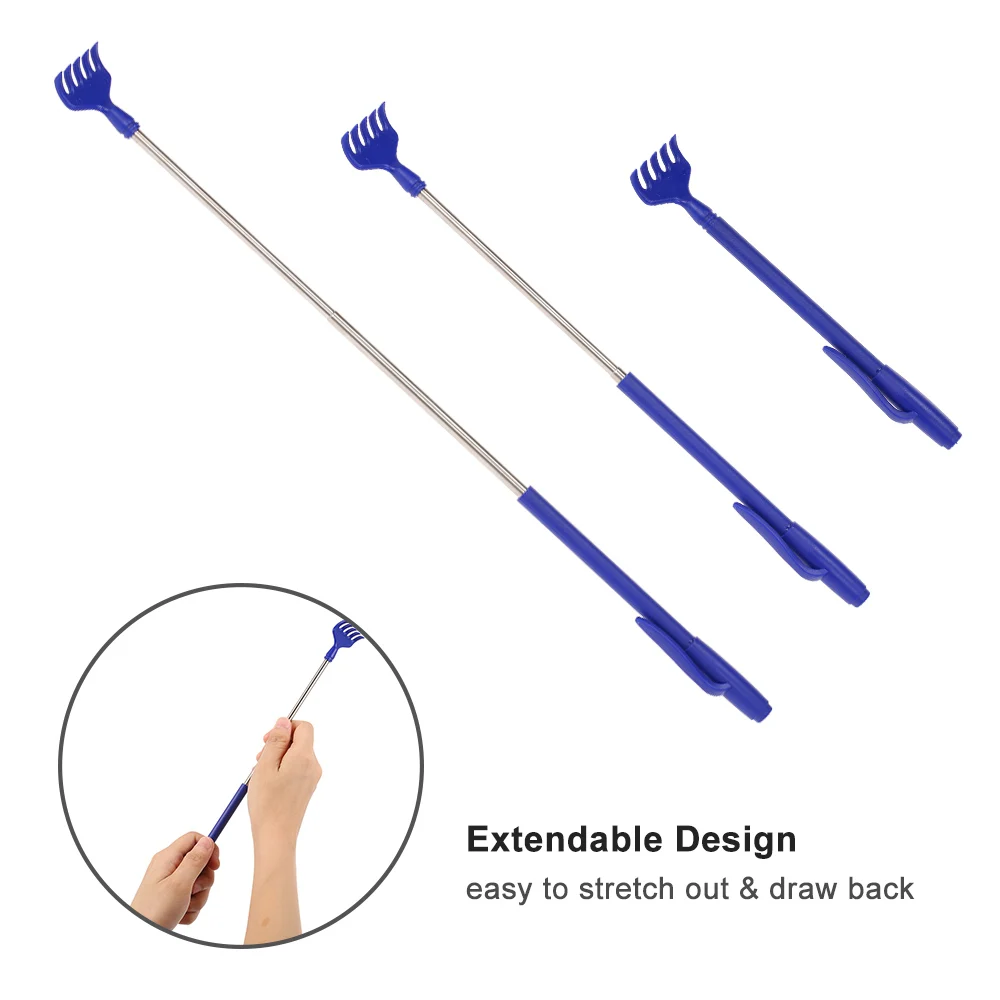 Многофункциональная телескопическая чесалка для спины массажер указка форма