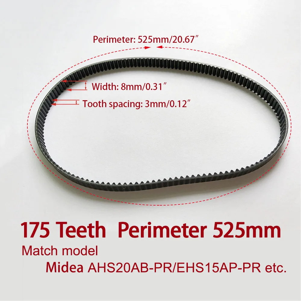 Конвейерная лента 175T для хлебопечки ремни детали периметр 175 зубьев 525 мм