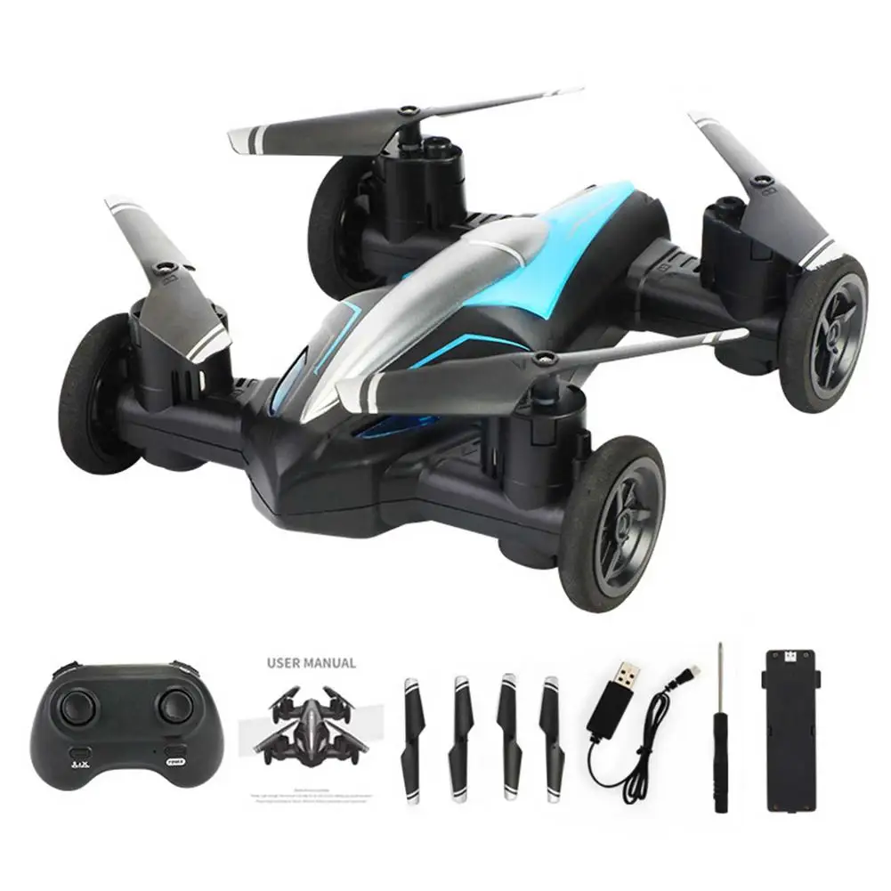 

New D85 2-in-1Drone Air-Ground Flying Car 2.4G Land-Air Dual Mode Racing Mini Drone Professional RC Car Quadcopter Drones Toys