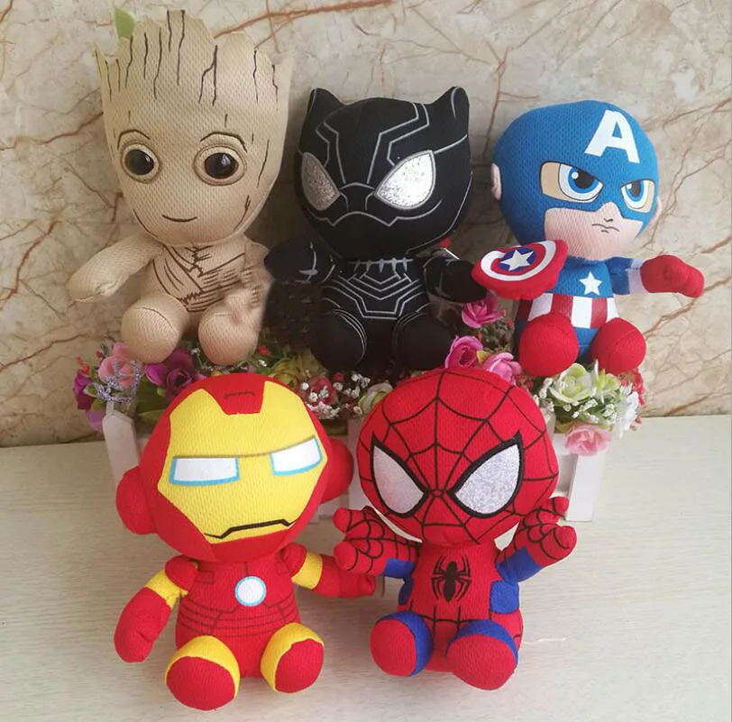 Marvel Мстители Грут Черная пантера Халк Капитан Америка Железный Человек паук 15 см