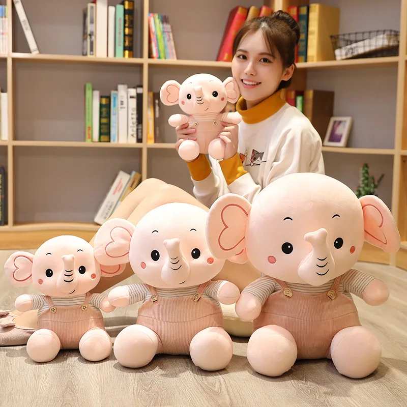 Kawaii Плюшевые игрушки-слоны кукла мягкая наполненная животными слон милые