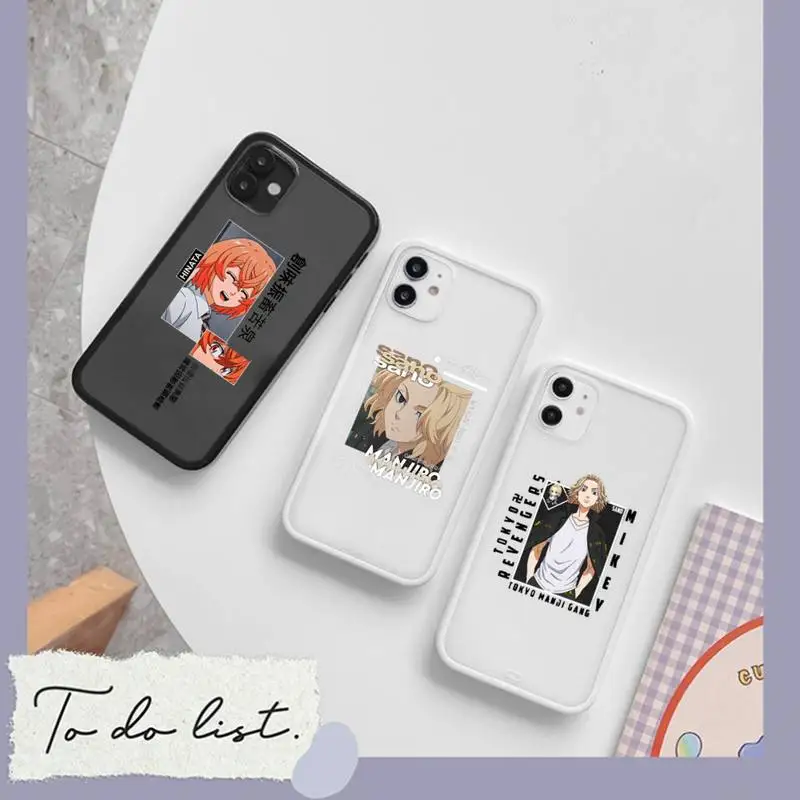 

mikey Tokyo Revengers anime Phone Case matte transparent For iphone 7 8 11 12 13 plus mini x xs xr pro max cover