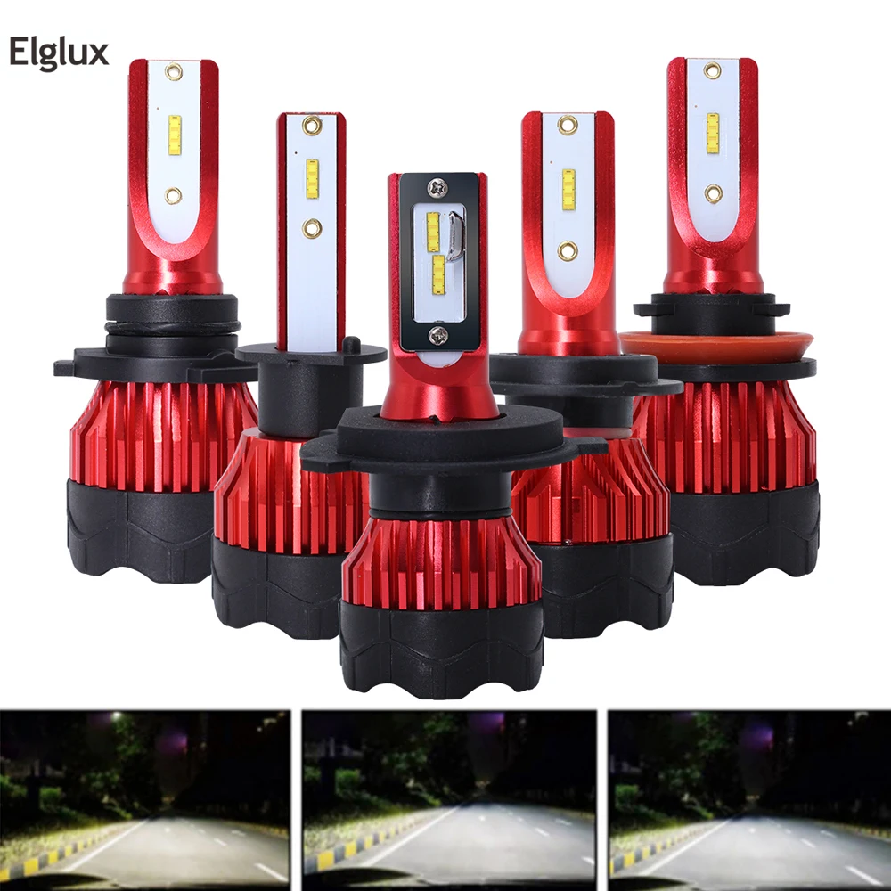 Светодиодсветодиодный автомобильная лампа H7 H4 светодиодсветильник Canbus H11 H1 H3 H8