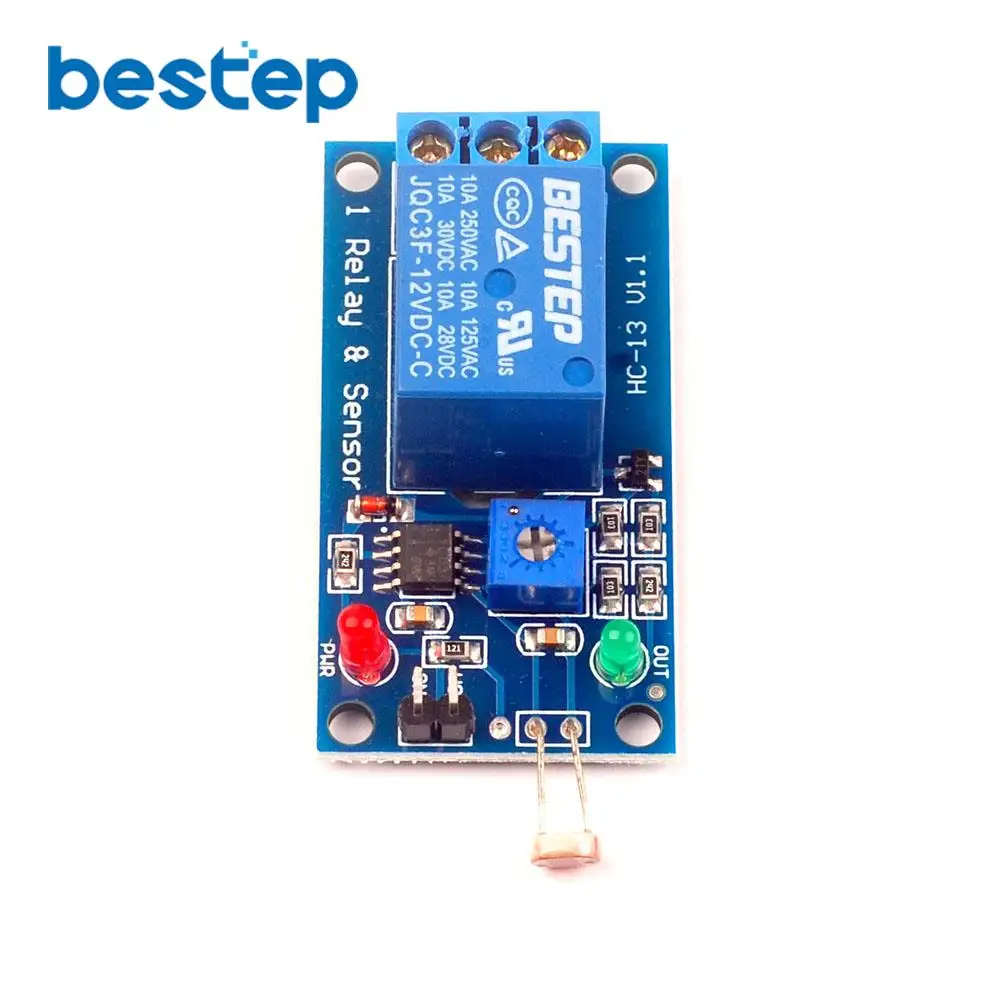 5V 12V Light Photoswitch Sensor Switch LDR Photoresistor Relay Module Detection Photosensitive Board For Arduino | Электронные