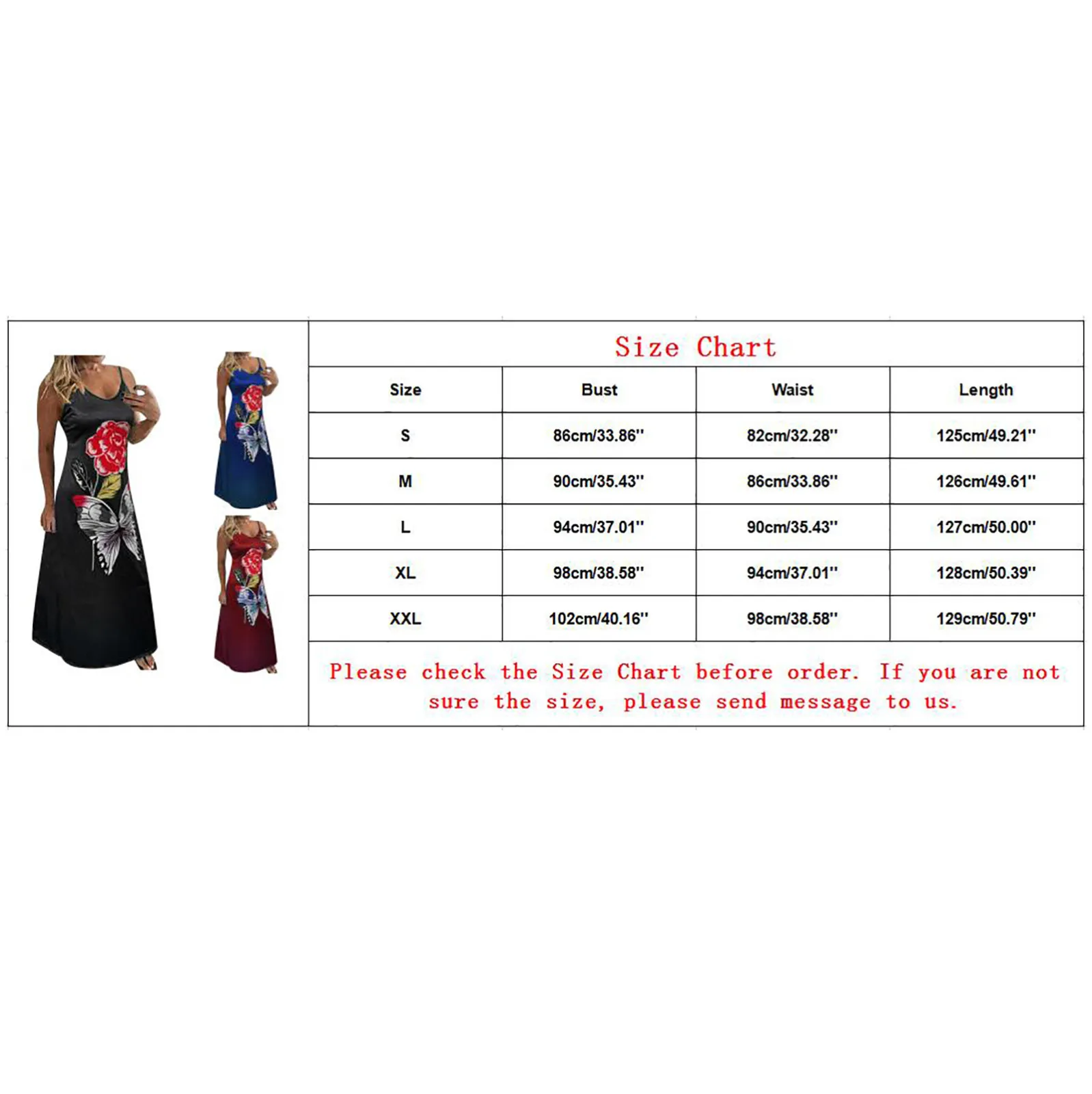 

Vintage Summer Maxi Dress Women's Butterfly Flower Printed Sling Long Tank Dress Elegant Sleeveless Party Beach Dress 2021