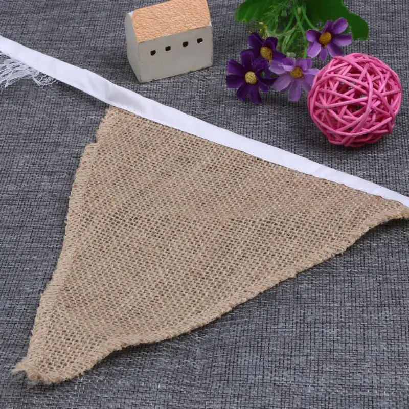 3 м свадебные принадлежности Винтаж баннер домашнее украшение из джутовой