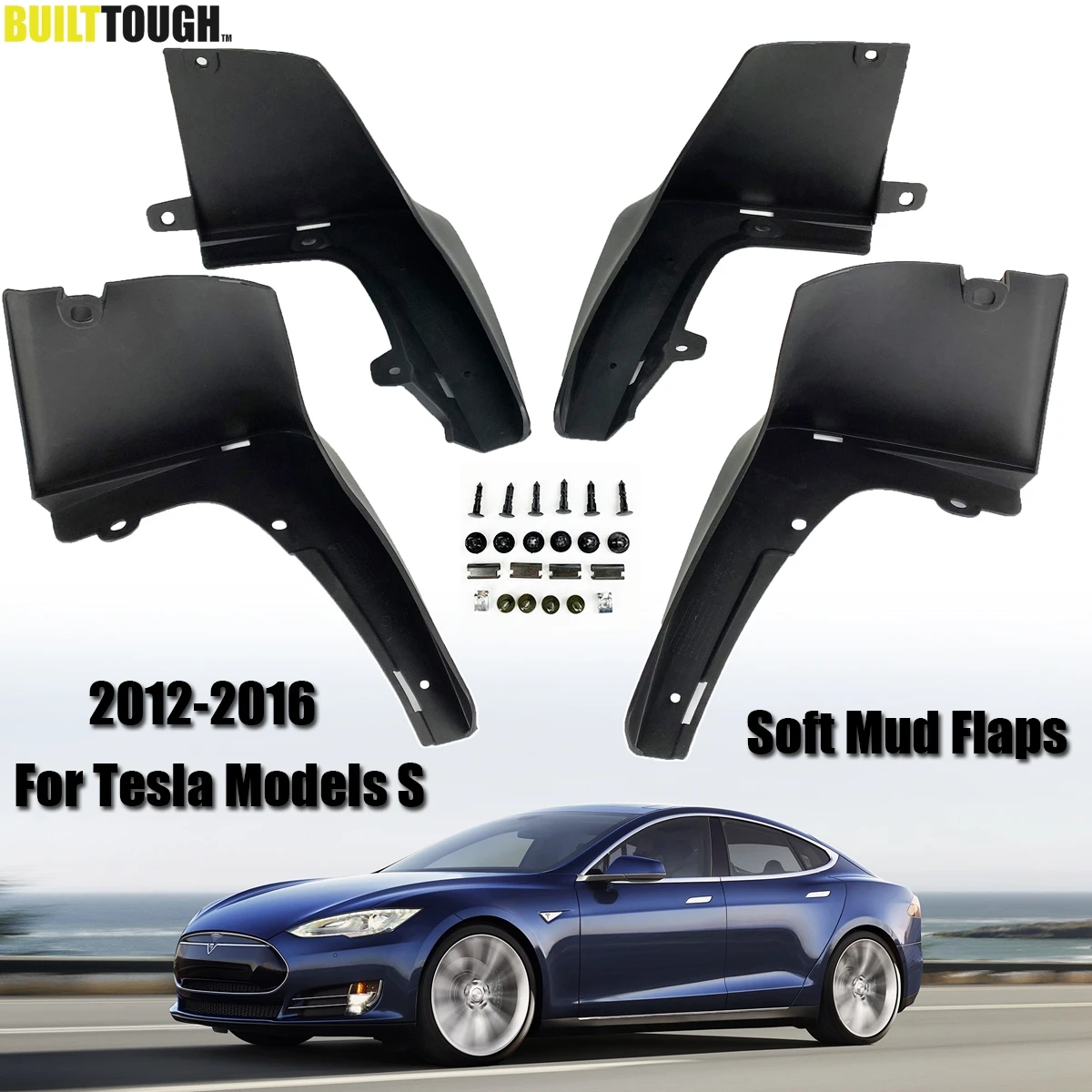 Брызговики автомобильные для Tesla Model S 2012 2019 Передние Задние защитный чехол