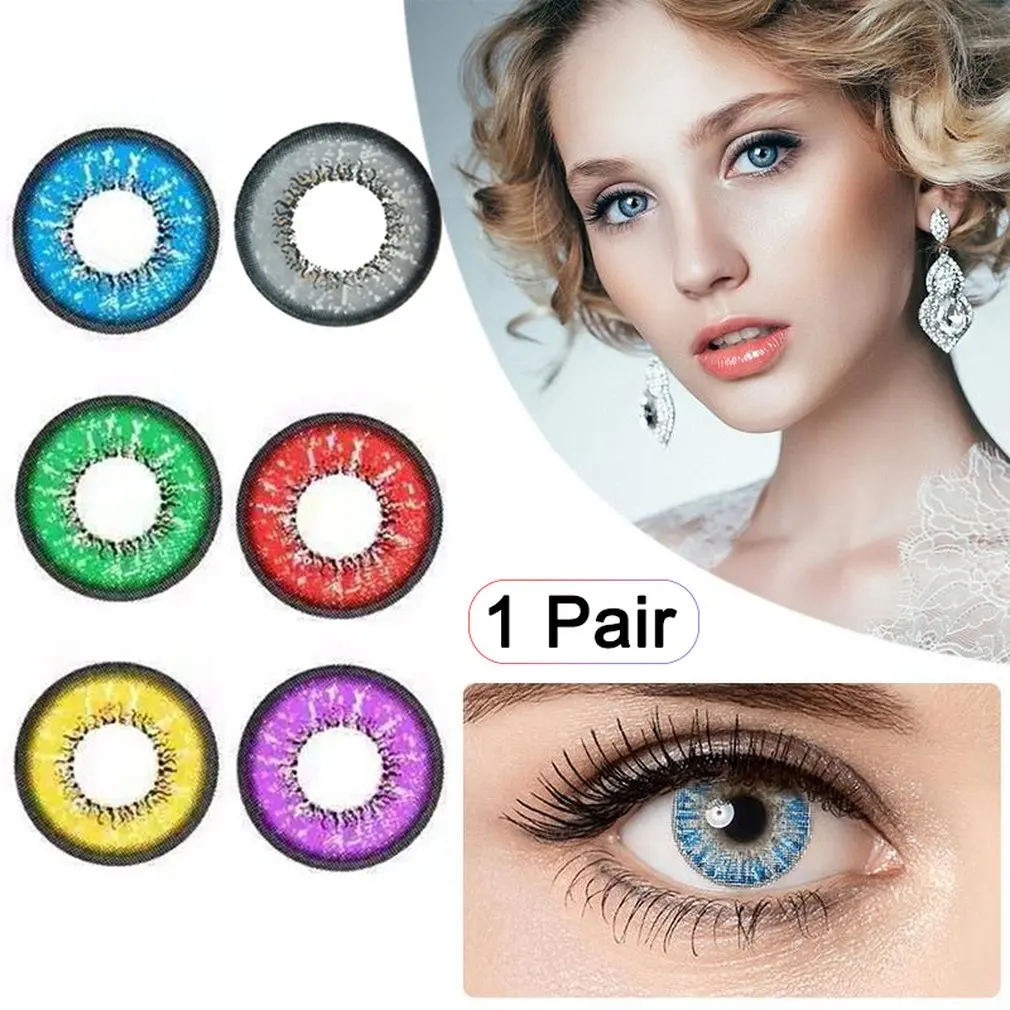 

One Pair Charming Eyes Naruto Colored Lenses Circle Big Eye Beauty Contact Lenses Cosmetic Cosplay Tool Colored Lenses Eye Wear