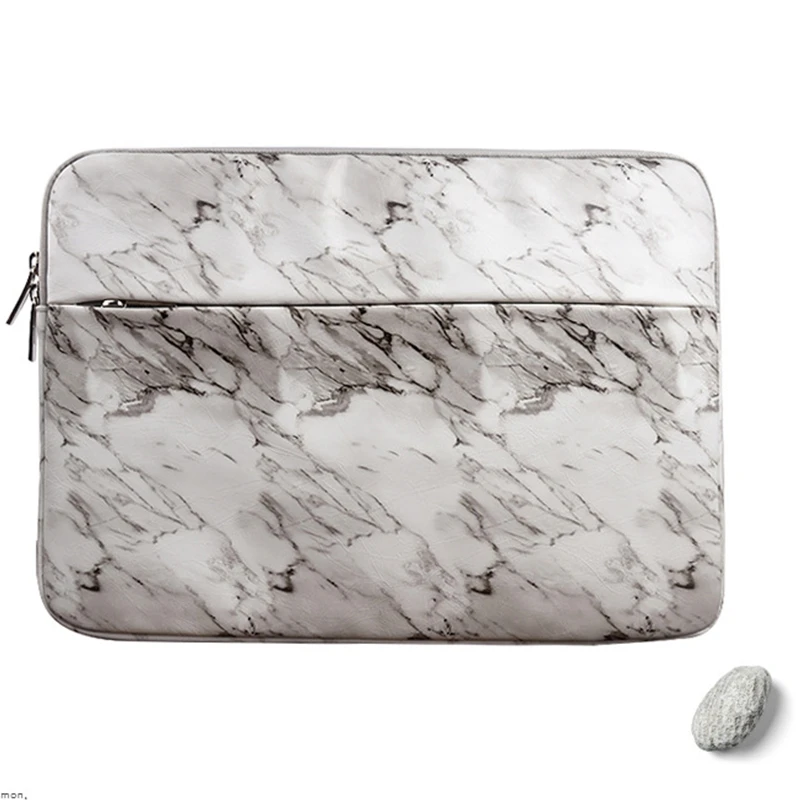 marble laptop sleeve 14 15 4 15 6 inch notebook bag for macbook air pro 13 15 case cover for xiaomi hp lenovo dell coque pouce free global shipping