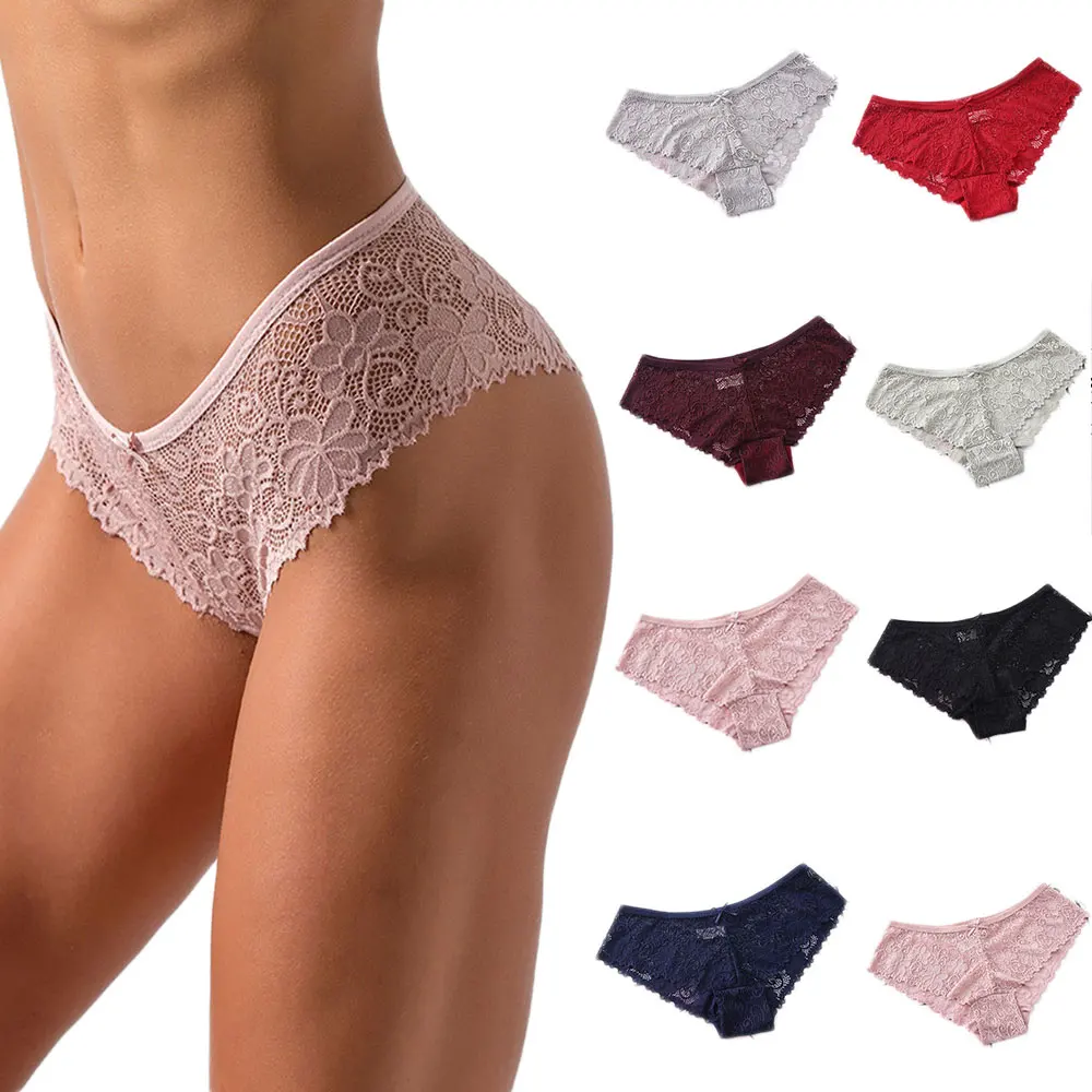 Размера плюс M L XL XXL пикантные женские трусики Комплект кружевного нижнего белья