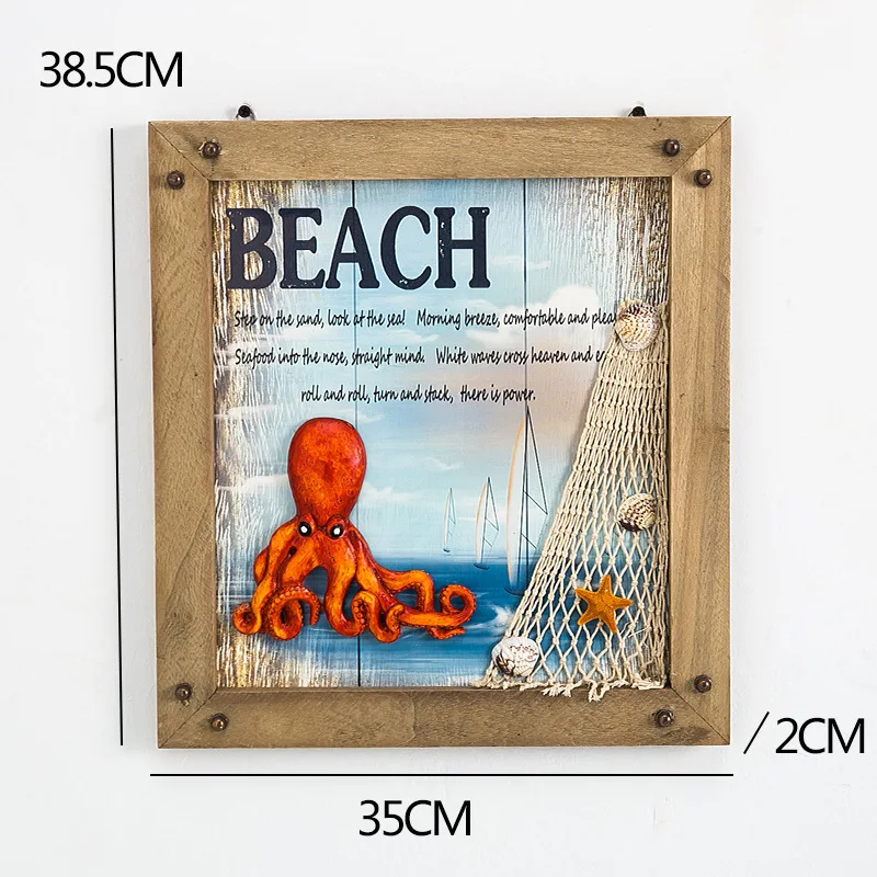 

Mediterranean Pendant Picture Decoration Painting Bedroom Restaurant Living Room Mural Hanging Drop Ocean Style