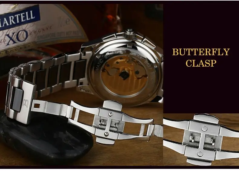 

Genuine Wathes BINGER627 Business Automatic Mechanical Waterproof Ceramics Watch For Men 2020