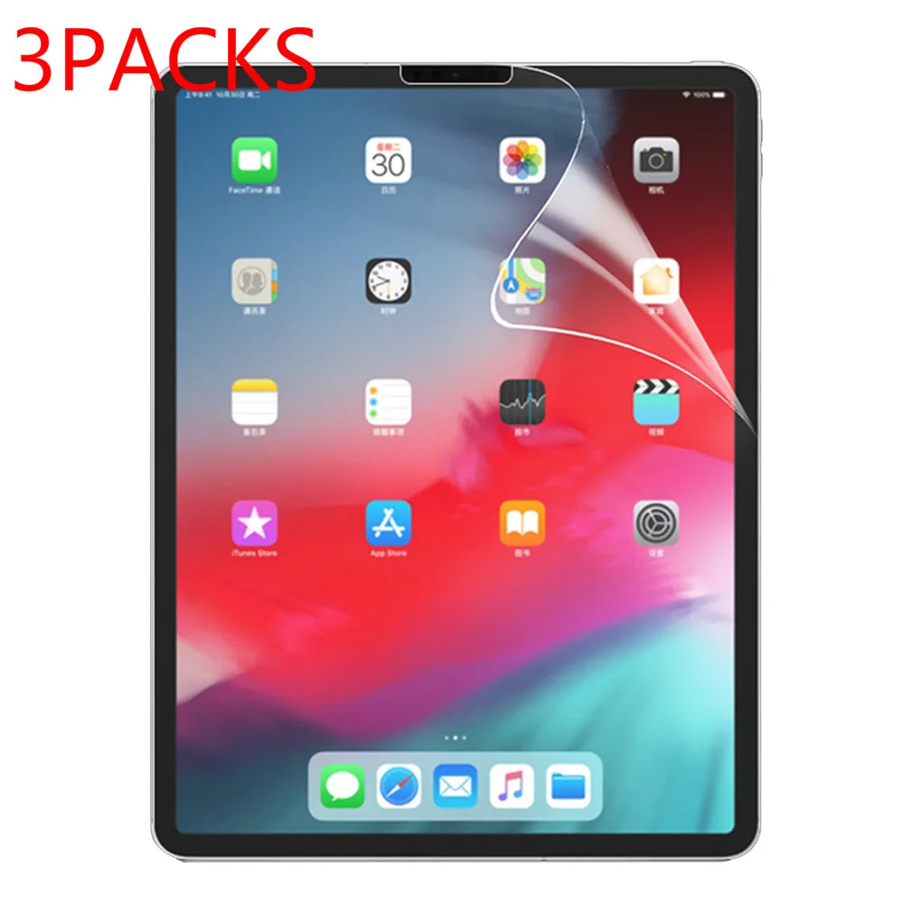 

3 packs Soft PET Film screen protector for Apple iPad pro 12.9 2015 1st 2017 2nd 2018 3rd 2020 4th generation Screen Protector