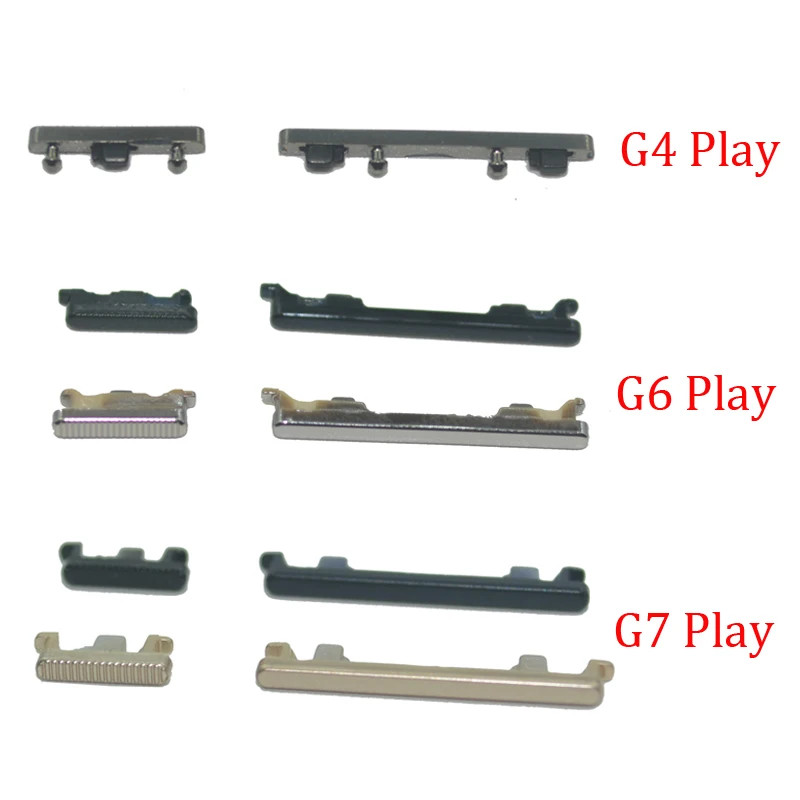 

20 sets For Motorola Moto G4 G6 G7 G8 G9 Play Plus Phone Housing Power Volume Button On Off Lock External Side Key Parts